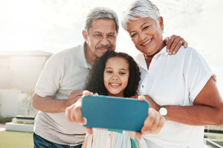 grandparents with grandchild